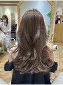 ロングレイヤーブリーチなしカラーアッシュブラウンRI-4