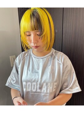 ニコフクオカヘアーメイク(NIKO Fukuoka Hair Make) 《NIKO》周りと差をつけるデザインカラー×ボブレイヤー天神大名