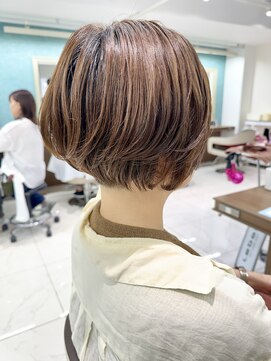 アッシュ 下北沢店(Ash) くせ毛風パーマがかわいいショートボブ