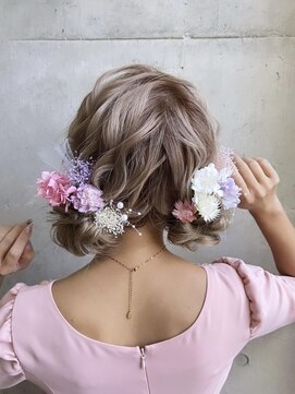 リアン 八幡筋店(lien) ツインお団子♪ドライフラワー