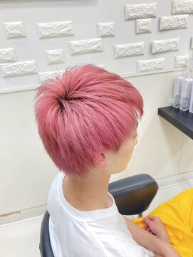 アルバ 津城山店 てっちゃんカラー　ピンク