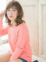 大波純一美容室パーティハン&nbsp;ハイトーンカラーニュアンスパーマくびレイヤーa小山10代20代