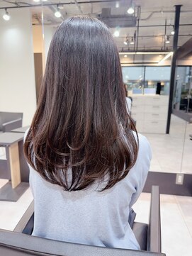 ファンナギンザ(FaNNa ginza) フェイスレイヤー/ブリーチなしカラー/グレージュ/髪質改善/小顔