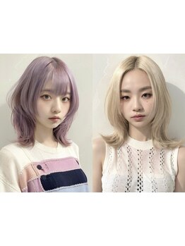 【髪質改善】ツヤと潤いを与える髪質補修カラー＆透明感カラーで魅力的な自分に[髪質改善/ダブルカラー]