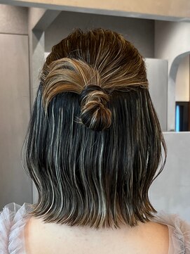 ロンド ボーイ 表参道(Lond BOY) ミニウルフレイヤーカット顔周り前髪韓国ショートボブ/