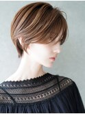 大人可愛い30代40代50代小顔◎マッシュショートボブウルフカット