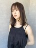 【ブリーチなしダブルカラー】カット+透明感カラー+3stepトリートメント