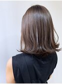 ミディアムレイヤーカット艶髪/美髪スタイル#ニュアンスカラー