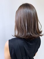 ネウィ 調布(newi)&nbsp;ミディアムレイヤーカット艶髪/美髪スタイル#ニュアンスカラー