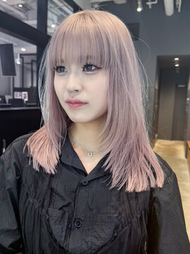 アルバム 池袋(ALBUM) 前髪カットブリーチ顔周りレイヤーウルフレイヤー_ba564421