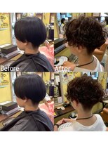 美容室ル・リーブ 無造作×カールの夏スタイル