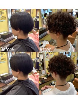 美容室ル・リーブ 無造作×カールの夏スタイル