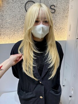 ☆ダメージケアもバッチリ!ブロンドレイヤーロング