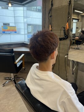 タメ(tame-) サーフカール/フェザーパーマ/ブルーブラック【都賀/メンズ】