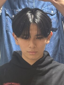 ブルニール 心斎橋(BLEUNIR) 韓国 センターパート シースルーマッシュ