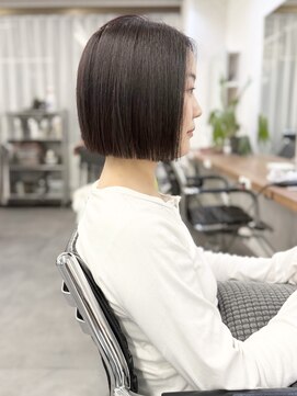 オウル(Owll) *大人ミニボブストレートボブラベンダーグレー*