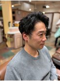 アップバング/ツーブロサイドパート<理容室>[メンズ/相模大野]