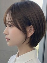 フレイムス ヘアアンドリラックス 大宮東口店(Frames)&nbsp;ショートボブ髪型20代30代40代50代前髪あり前髪なし面長丸顔大宮
