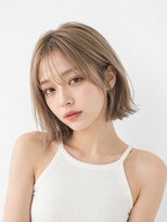 リコット 浦和美園(Liecot)&nbsp;韓国風ハイトーンボブミルクティーベージュ３０代４０代