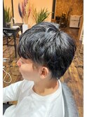 【ハイライト】　ディープブルー×パープル