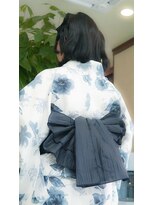 ネス(NESS) 【浴衣ヘアセットアップ】大人っぽい浴衣のセット310