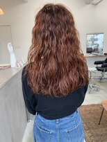 フィル(fil)&nbsp;ロングフラッフィーパーマ／オレンジベージュ