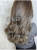 白髪ぼかしハイライト20代30代40代¥15400