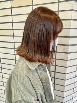 ワープ 青葉台(WARP) 切りっぱなしオレンジベージュカラー☆