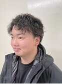 スパイラル/ツイストスパイラルパーマ/ツーブロック/モテ髪