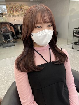 ロンド マーレ 天神大名店(Lond mare) イメチェン/チェリーブラウン/フェミニン/ダークアッシュ/束感