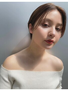 キース ヘアアンドメイク 恵比寿(kith. hair&make) 艶髪クールショート/センターパート/恵比寿/目黒/渋谷