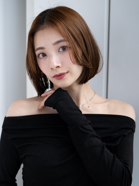 20代30代大人かわいいナチュラル暗髪ゆるめパーマヘア