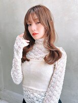 銀座　cheri　透明感ブラウン×くびれ巻き