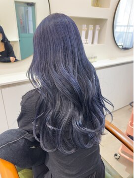 ヒョンミョン ライズバイレボ 柏西口店(hyon myon/RISEbyREVO) ブルーラベンダー/ブリーチカラー/くびれヘア