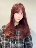 ノエシキカ(noe sikika) くびれヘア/アプリコットオレンジ/ハイライトカラー/栄a47