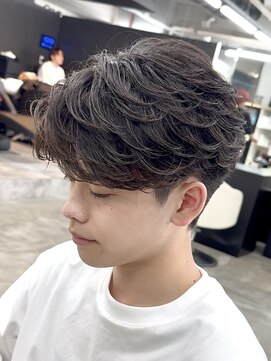 エデアンホンテン メンズサロン(EDEAN 本店 （旧：EDEAN 上通）) フェザーパーマ熊本メンズショートシャドウセンターパート