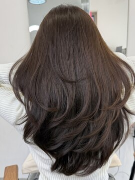 キャプチャー 橋本(Capture) バタフライレイヤー　ベージュ　アッシュベージュ　ブリーチなし