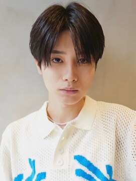 ニコ トウキョウ 渋谷(nico TOKYO) メンズセンターパートウルフセンターパートニュアンスパーマ襟足