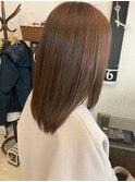 30代40代◎春の透明感ミディアムベージュブラウン