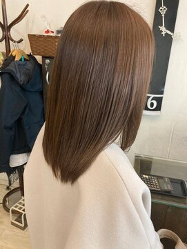 ファム 札幌大通(fam) 30代40代◎春の透明感ミディアムベージュブラウン