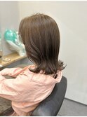 ナチュラル外はねミディ