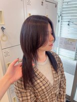 セブンルックス モカ 宇都宮鶴田店(7LOOKS mocha)&nbsp;グレージュカラー×ロングウルフ