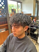 ジェットブラックキューサンロク(JET BLACK 936)&nbsp;波巻きパーマ【クリームパーマカスタム】