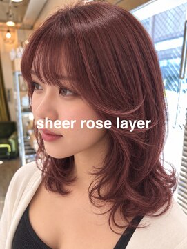 ヘアーリゾートサロン リチェット(Hair Resort Salon Ricetto) sheer rose layer