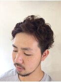 ふんわり七三スタイル