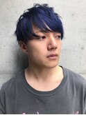 フェザーマッシュ × ネイビーブルー