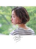 新潟×春パーマ×シンプルボブ×美シルエットカット
