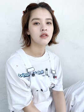 アイティー バイ アルバム 浦和店(IT by ALBUM) グレージュカラーカーキベージュニュアンスカラー_7221