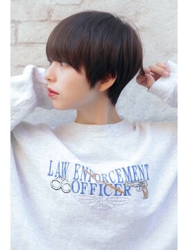 カライング(ing) 大人可愛い20代30代40代黒髪前下がりショートボブ丸みショート◎