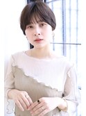 stylist大山）ミニマルショート◎透明感アッシュベージュ